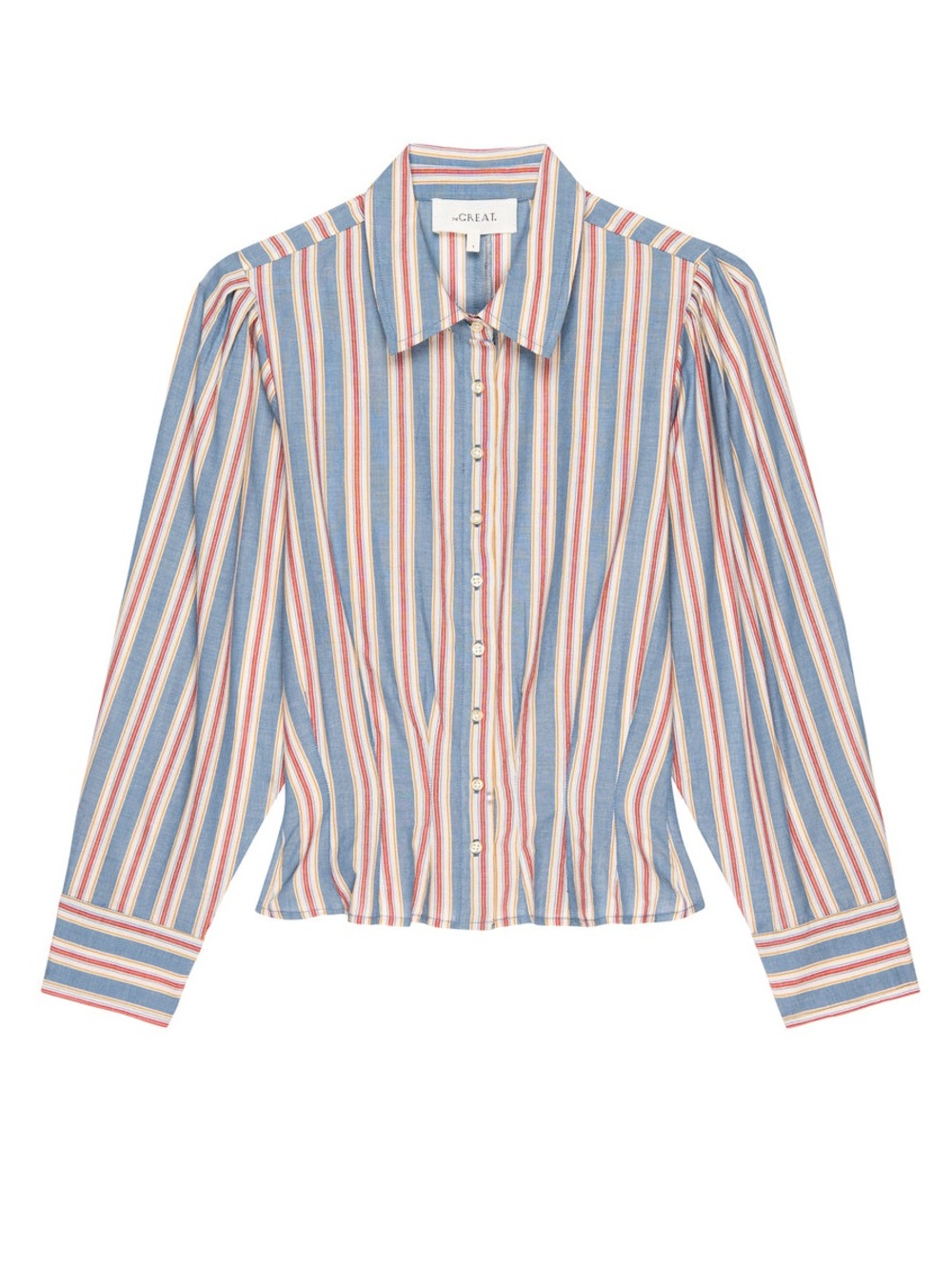 THE GREAT HONOR TOP Stripes Blue Red Yellow Size 0 $250
